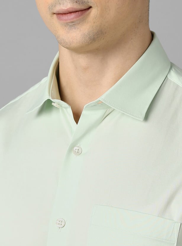 ALLEN SOLLY Solid Regular Fit Formal Shirt