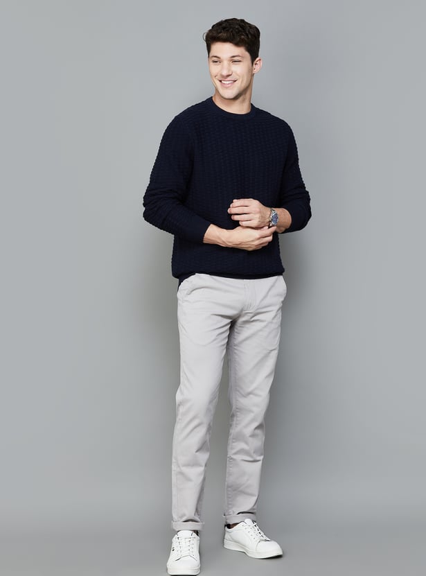 CELIO Self-Design Crew Neck Sweater