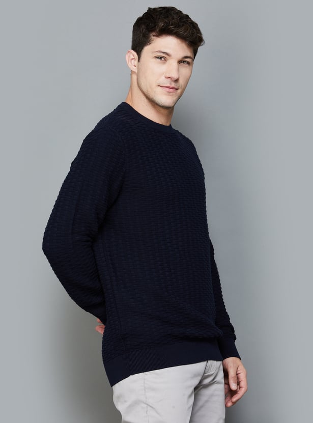 CELIO Self-Design Crew Neck Sweater