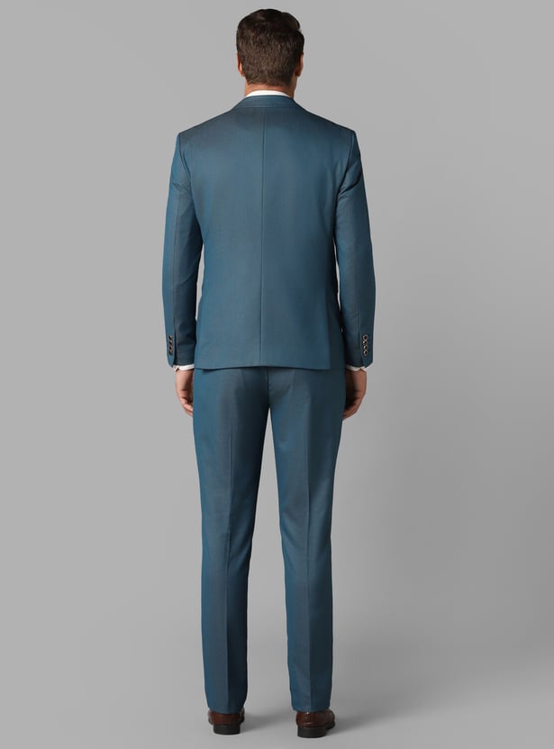 LOUIS PHILIPPE Solid Slim Fit Formal Three Piece Suit