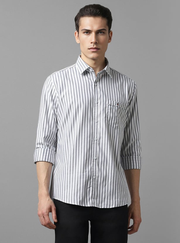 LOUIS PHILIPPE Striped Slim Fit Shirt
