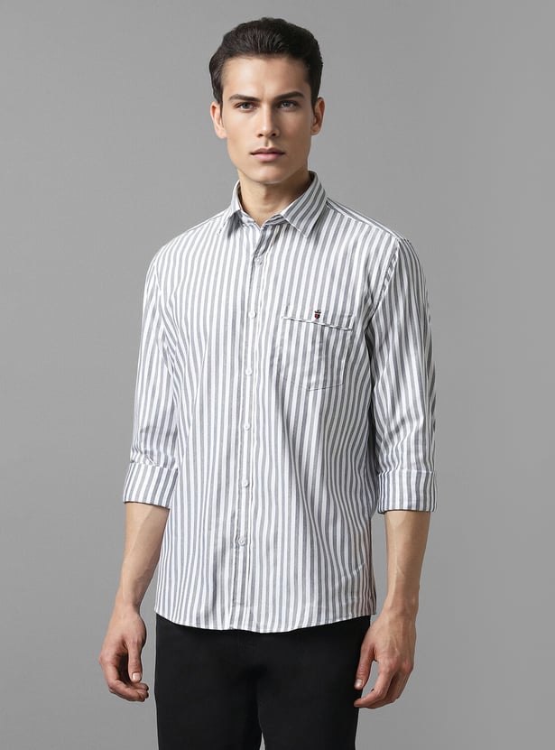 LOUIS PHILIPPE Striped Slim Fit Shirt