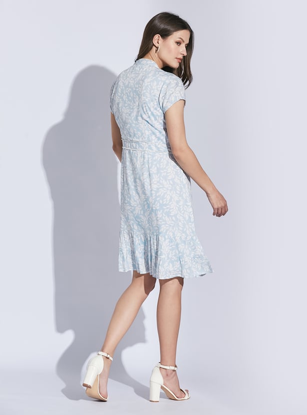 LATIN QUARTERS Printed A-Line Dress