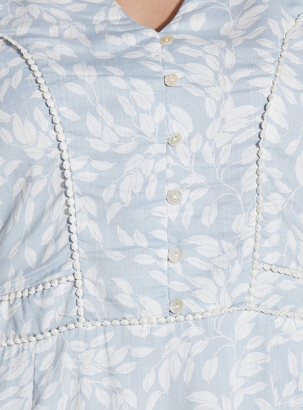 LATIN QUARTERS Printed A-Line Dress
