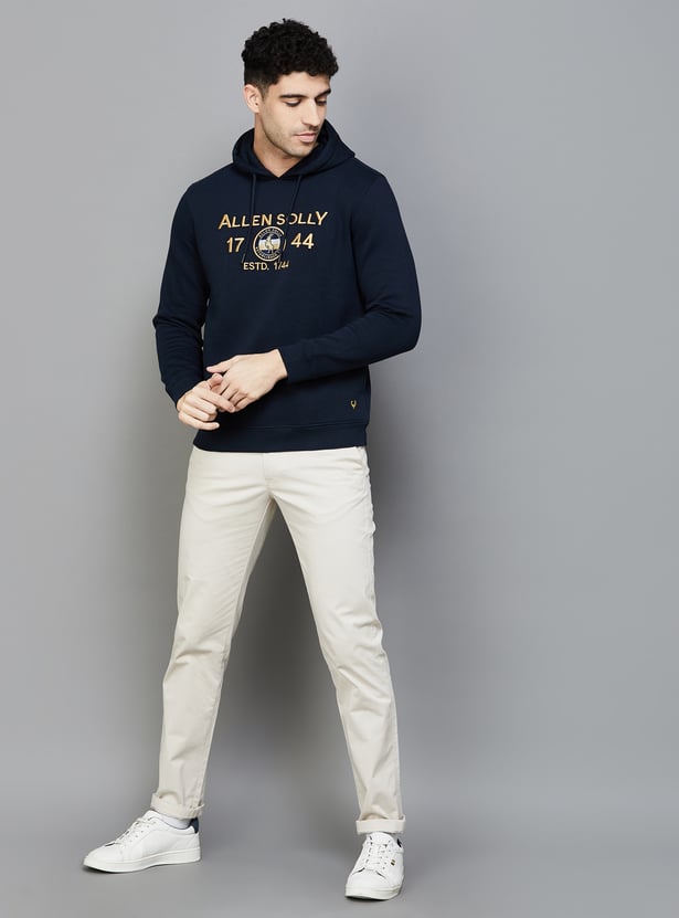 Buy ALLEN SOLLY Embroidered Hooded Sweatshirt from Allen Solly at just INR 2999.0