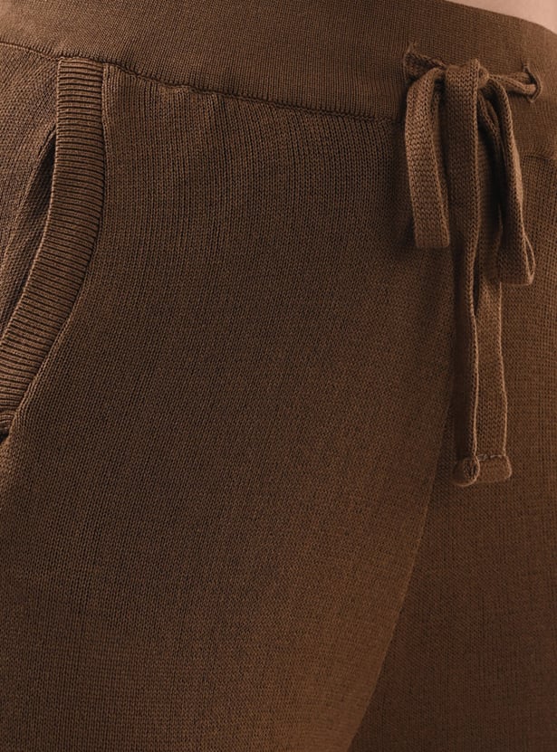 KRAUS Solid High-Rise Track Pants