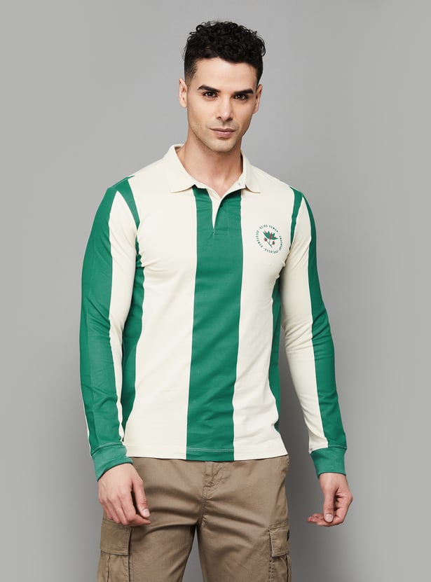 Blue Regular Fit Men's Polo T-Shirt by Being Human Clothing main image 0