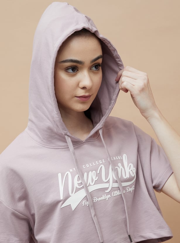 KAPPA Typographic Print Cropped T-shirt