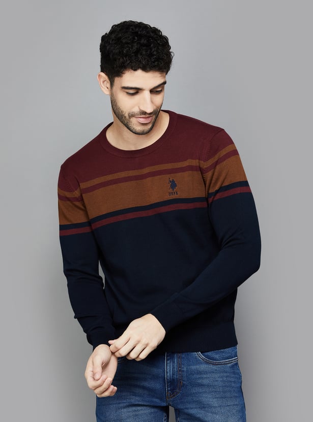 U.S. POLO ASSN. Striped Knitted Sweater