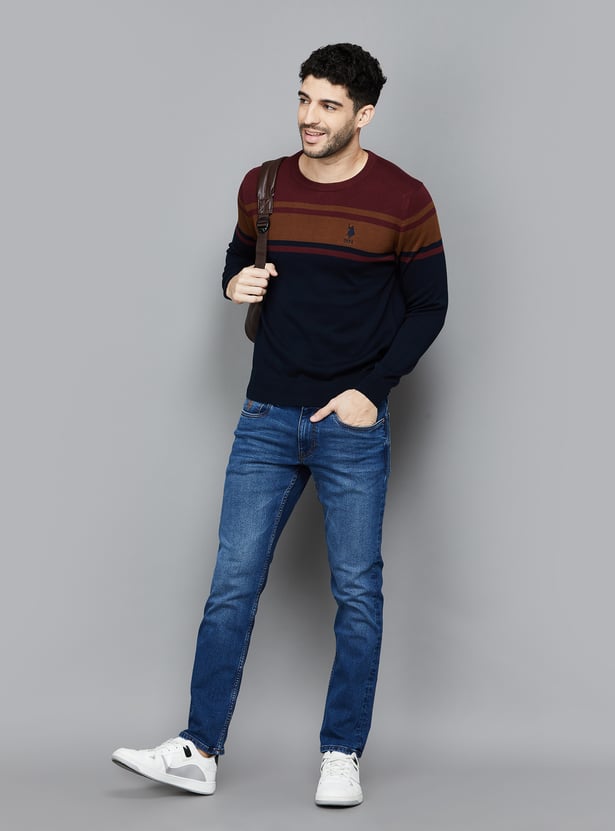 U.S. POLO ASSN. Striped Knitted Sweater