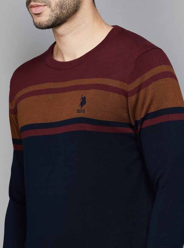 U.S. POLO ASSN. Striped Knitted Sweater