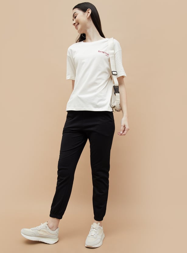FAME FOREVER Solid Elasticated Joggers