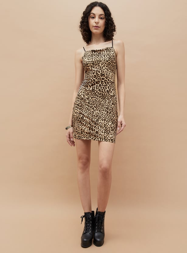 GINGER Animal Print Bodycon Dress