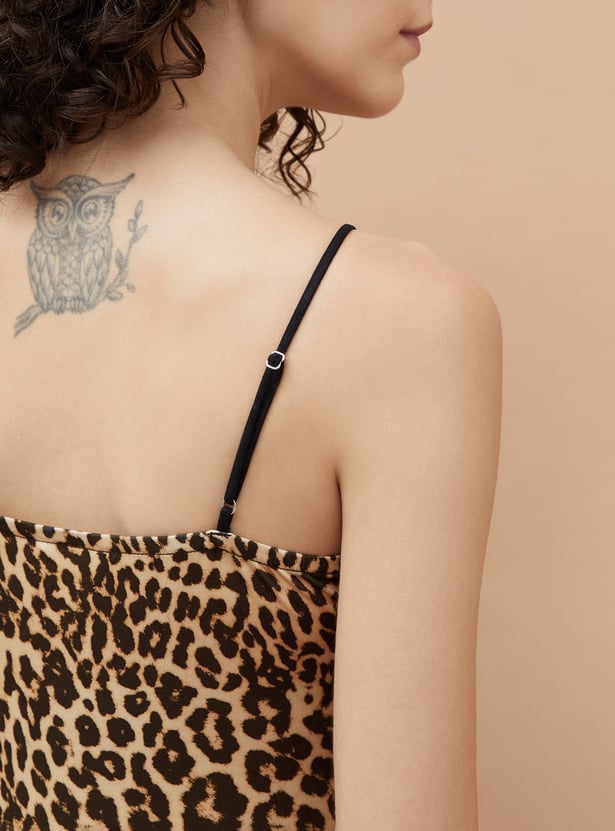 GINGER Animal Print Bodycon Dress