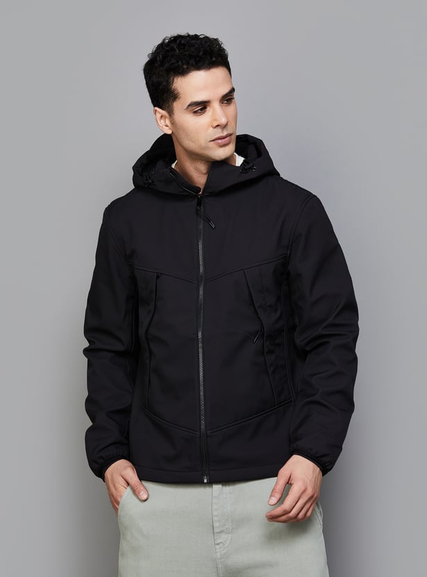 Buy CELIO Solid Hooded Jacket from Celio at just INR 6999.0