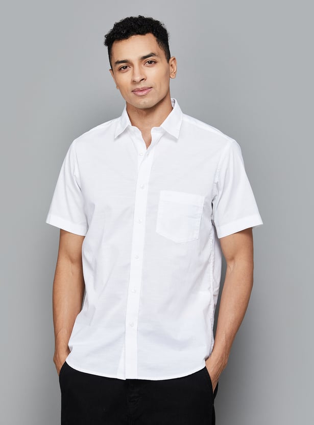 Buy COLORPLUS Solid Regular Fit Shirt from Colorplus at just INR 2599.0