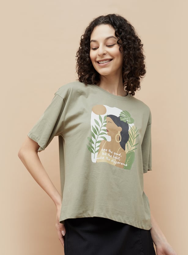 GINGER Printed Half Sleeves T-shirt
