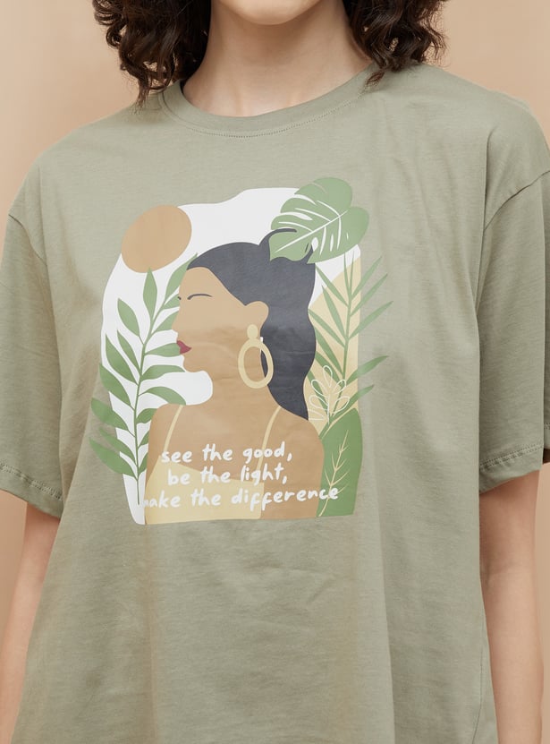 GINGER Printed Half Sleeves T-shirt