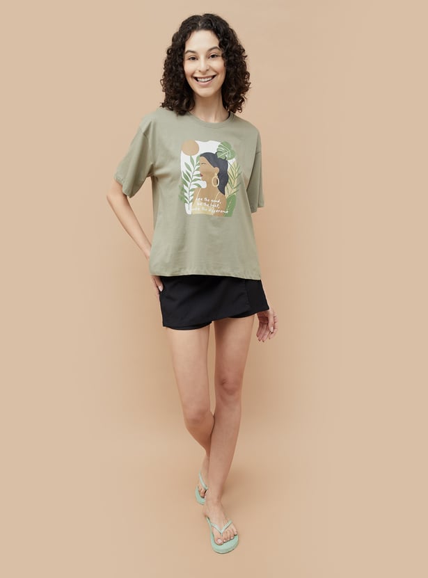 GINGER Printed Half Sleeves T-shirt