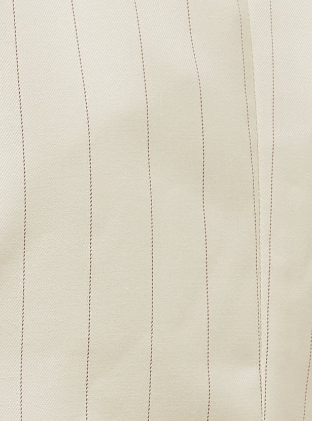 CODE CLASSIC Striped Single-Breasted Blazer