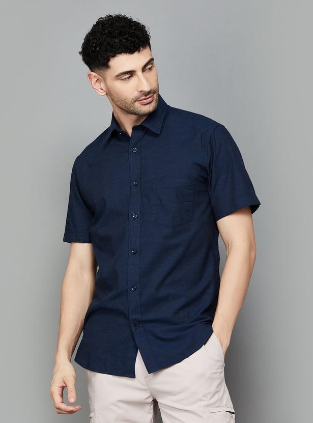 Buy COLORPLUS Solid Regular Fit Shirt from Colorplus at just INR 2599.0