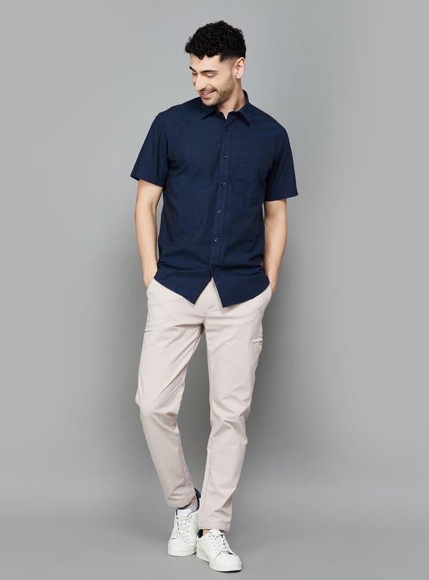 Buy COLORPLUS Solid Regular Fit Shirt from Colorplus at just INR 2599.0