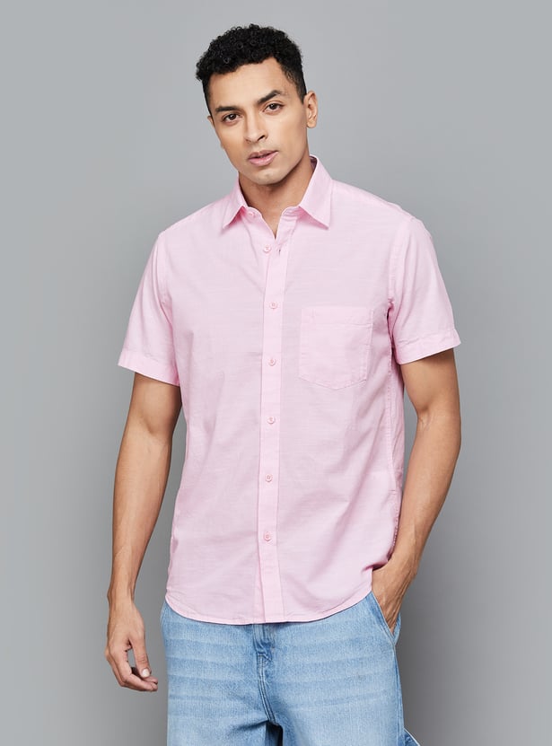 Buy COLORPLUS Solid Regular Fit Shirt from Colorplus at just INR 2599.0