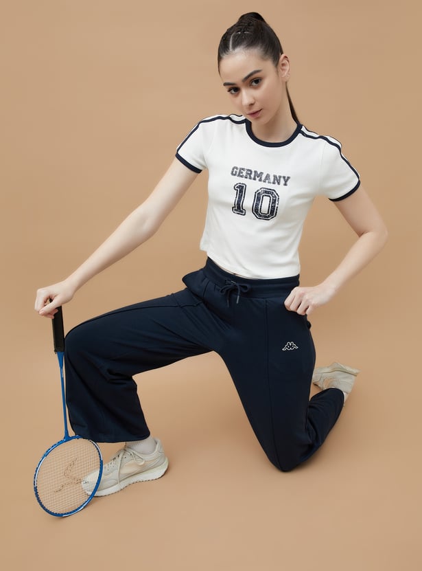 KAPPA Printed Crop Sports T-shirt