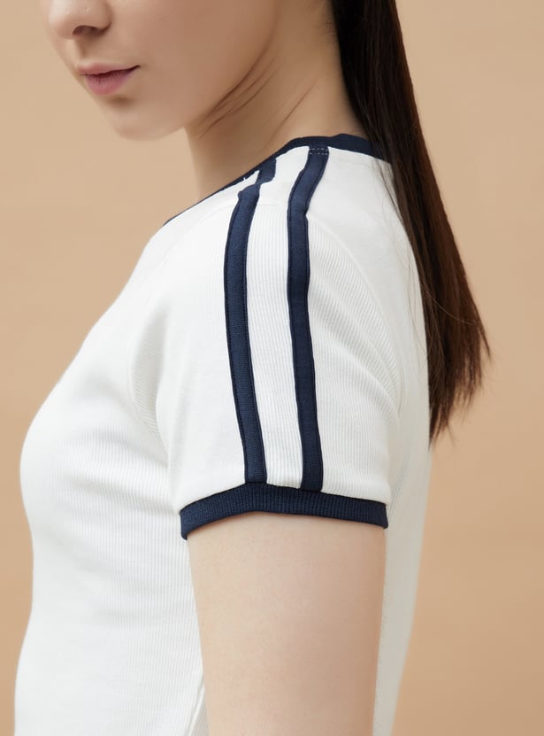 KAPPA Printed Crop Sports T-shirt