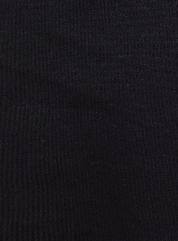 KAPPA Solid Collared Crop T-shirt