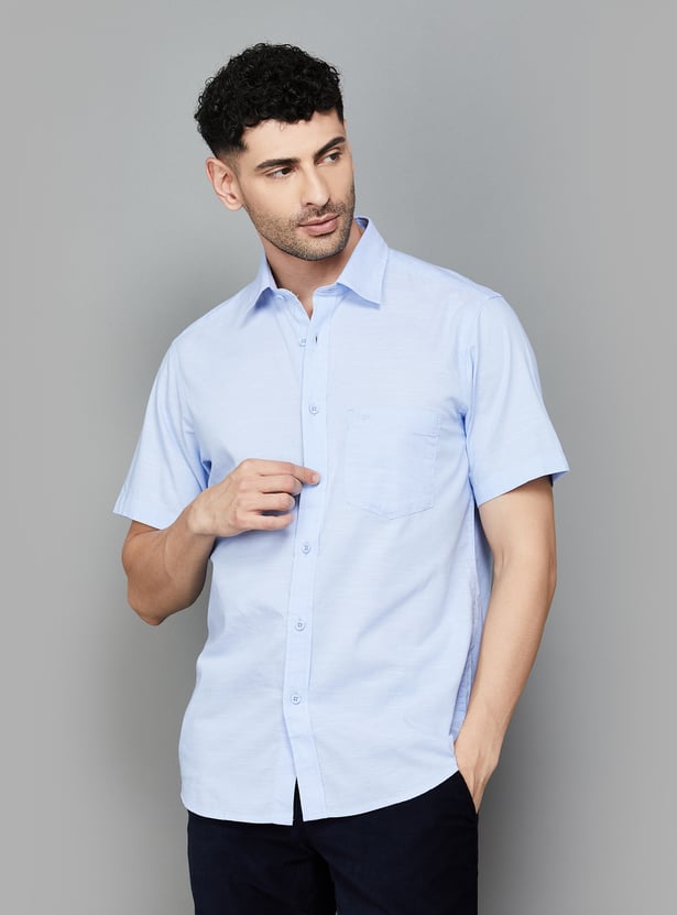 Buy COLORPLUS Solid Regular Fit Shirt from Colorplus at just INR 2599.0