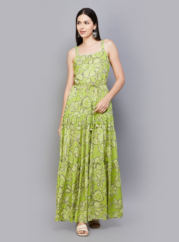 GLOBAL DESI Floral Printed Maxi Dress