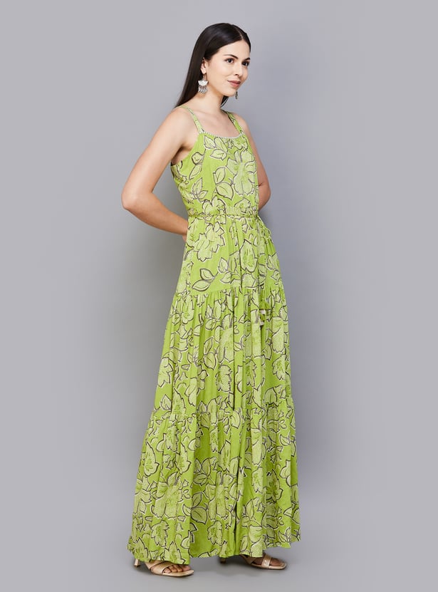 GLOBAL DESI Floral Printed Maxi Dress