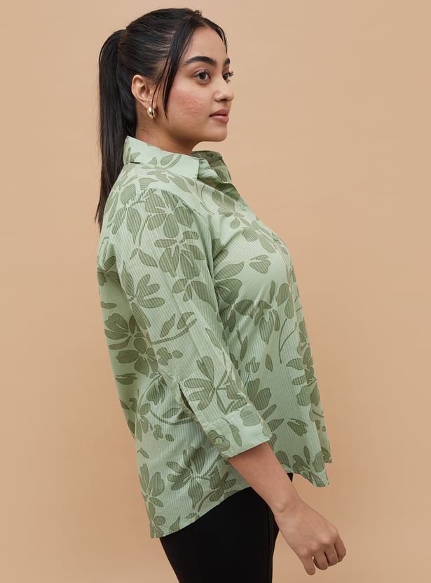 NEXUS Floral Printed Regular Fit Shirt