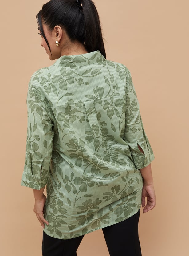 NEXUS Floral Printed Regular Fit Shirt