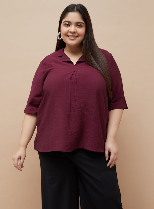 NEXUS Solid Cuban Collar Top