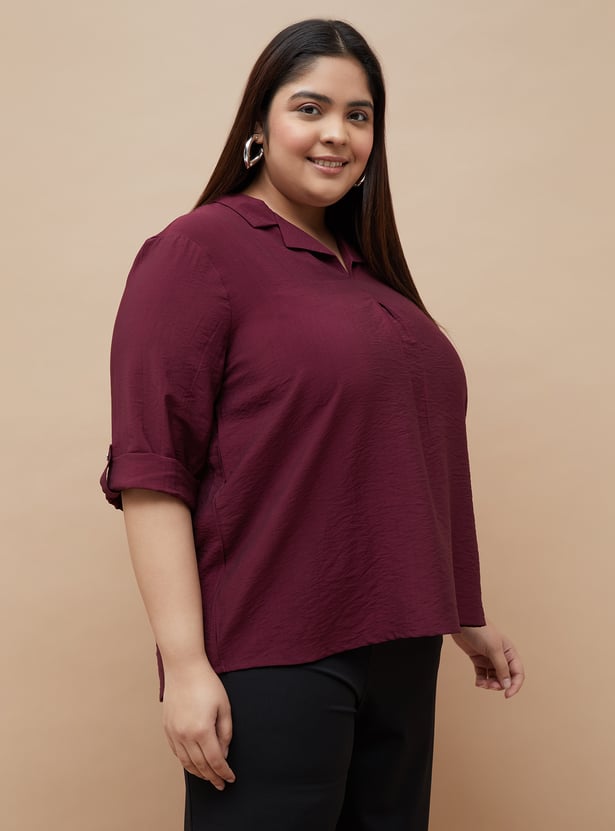 NEXUS Solid Cuban Collar Top