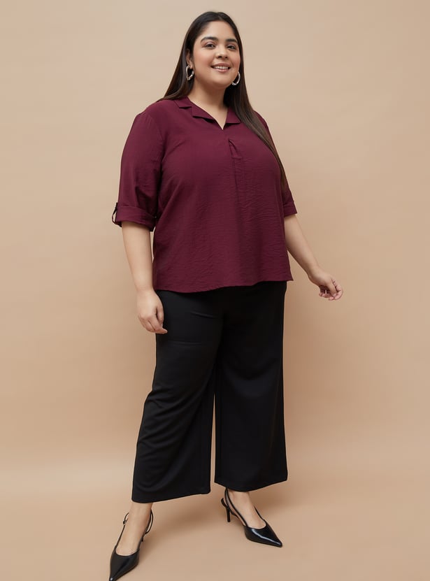 NEXUS Solid Cuban Collar Top