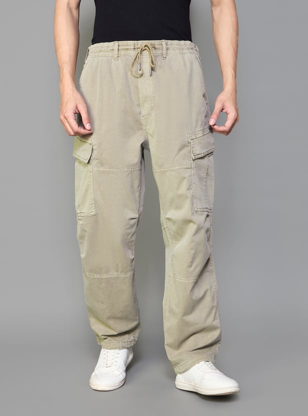 Ameri Vintage】CARGO SLACKS PANTS Buy AMERICAN EAGLE Solid Cargo