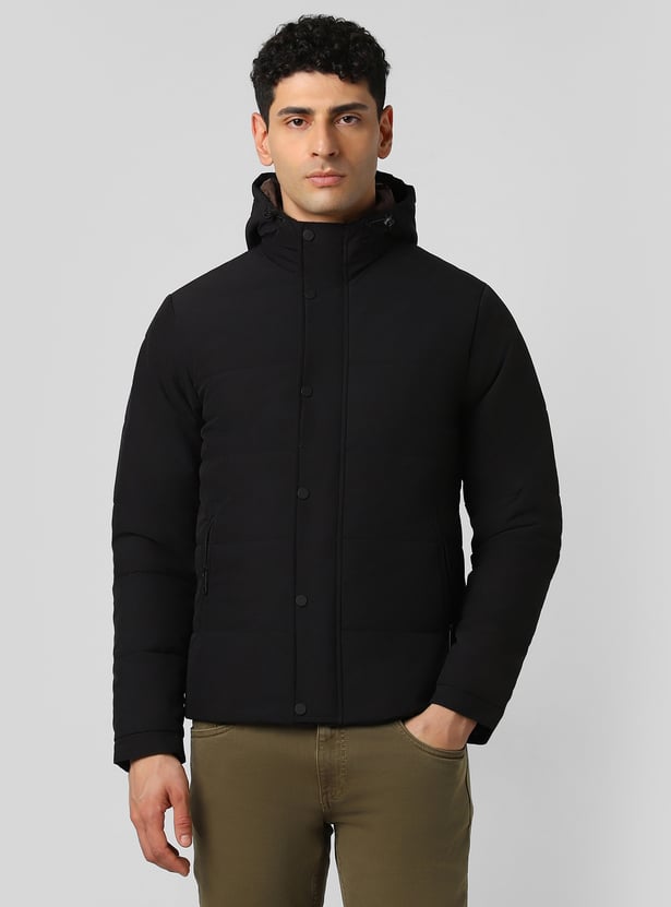 Buy VH SPORTS Solid Hooded Puffer Jacket from VH Sports at just