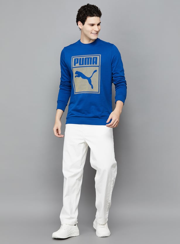 Buy PUMA Brand Print Sweatshirt from PUMA at just INR