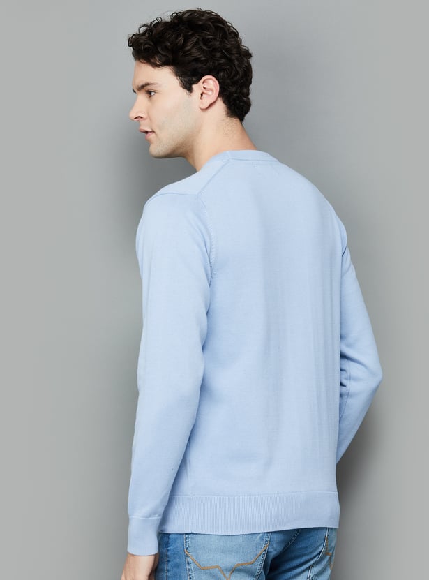 U.S. POLO ASSN. Printed Crew Neck Sweater
