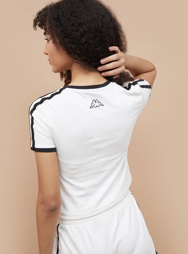 KAPPA Printed Cropped Sports T-shirt