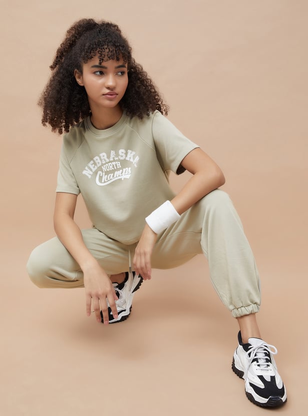 KAPPA Printed Cropped T-shirt