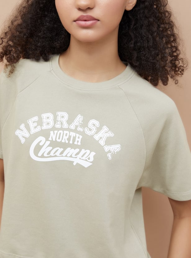 KAPPA Printed Cropped T-shirt