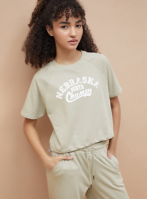 KAPPA Printed Cropped T-shirt