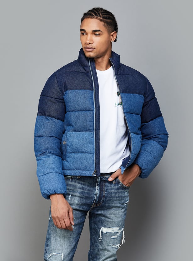 Buy LEVI'S Colourblocked Puffer Jacket from Levi's at just INR