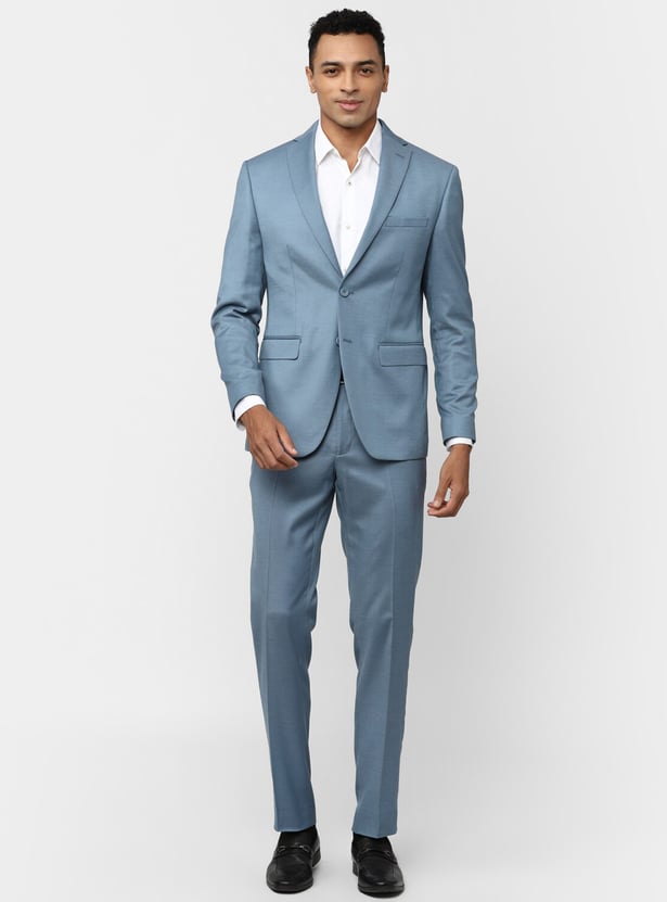 PETER ENGLAND Solid Slim Fit Two Piece Suit