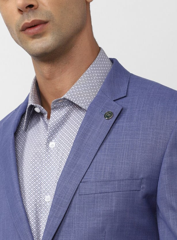 PETER ENGLAND Textured Slim Fit Formal Two Piece Suit