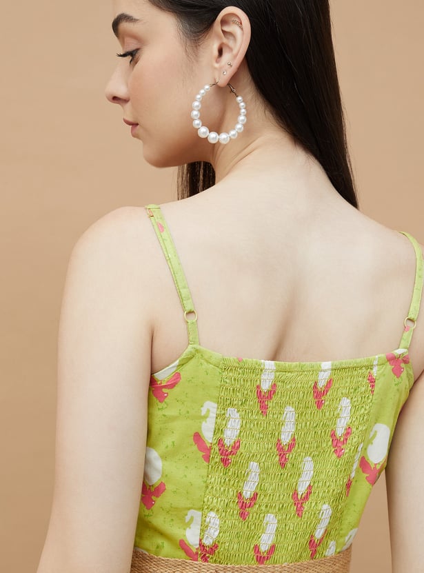 COLOUR ME Paisley Print Midi Belted Dress